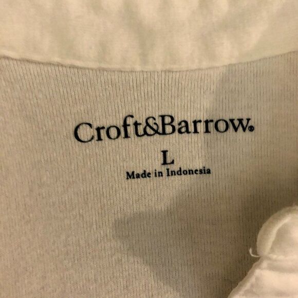 Croft & Barrow, Large, White Blouse with Two Front Pockets - Picture 8 of 10